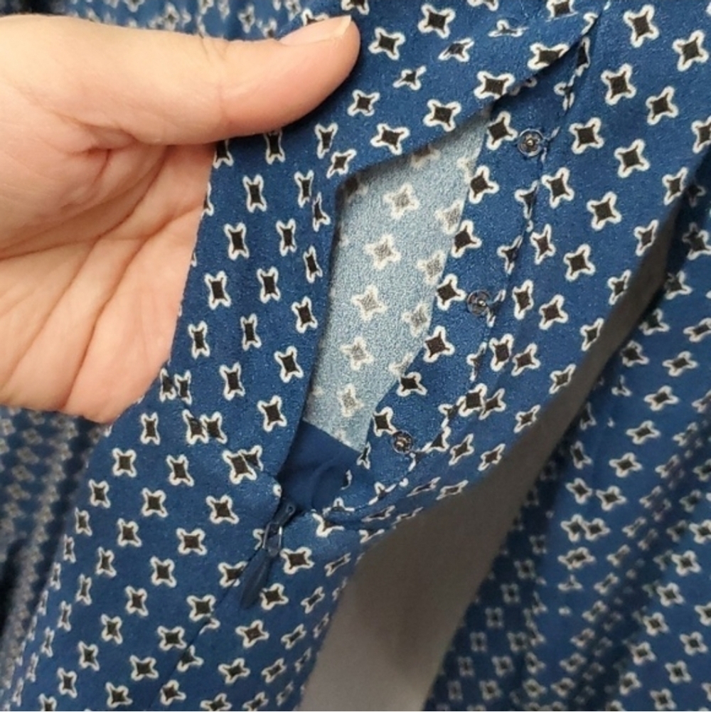 Veronica Beard Riggins Mini Geometric Print Dress - Picture 9 of 9